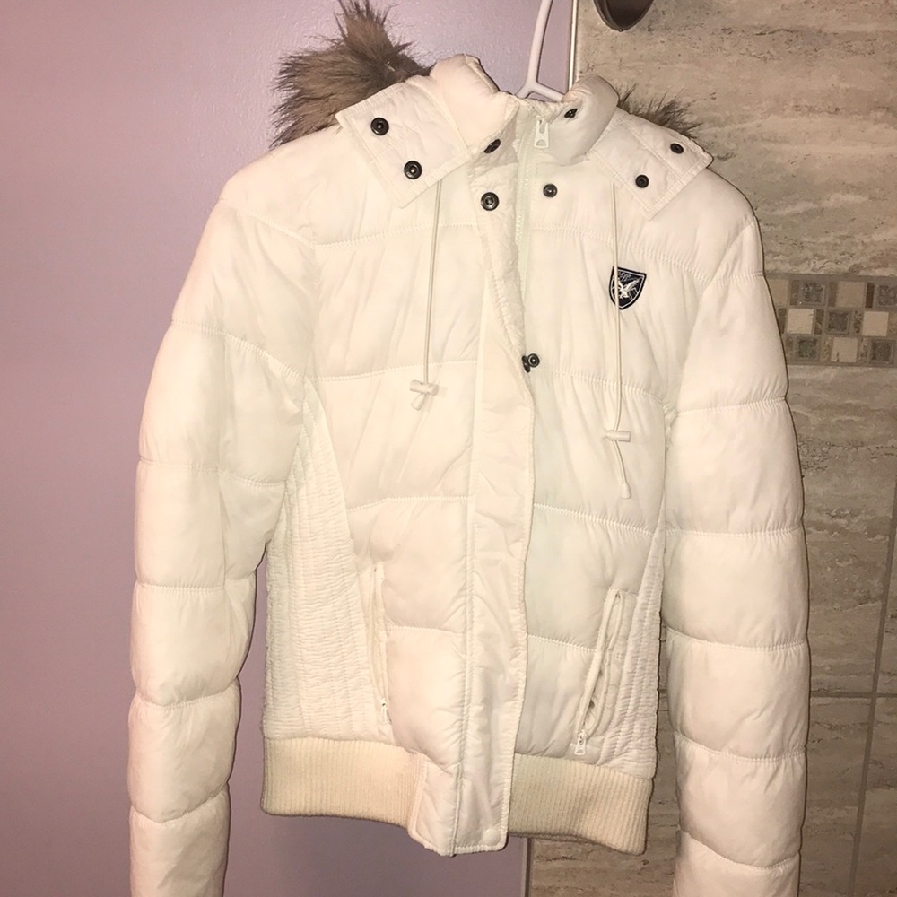 WHITE WINTER COAT‼️